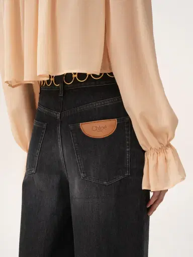 Chloé High-rise wide-leg jeans in denim | Thumbnail 7