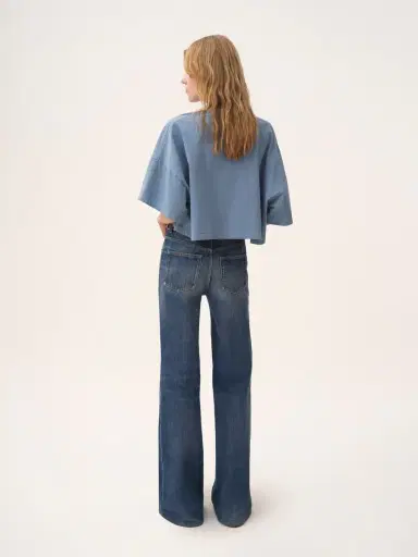 Chloé Cropped boxy logo T-shirt in cotton jersey | Thumbnail 5