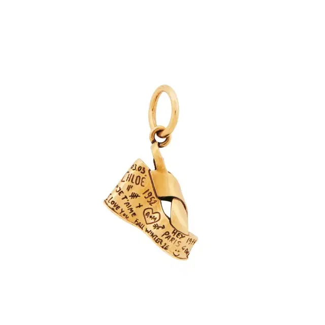 Chloé Alphabet Maxime Sandal charm in brass