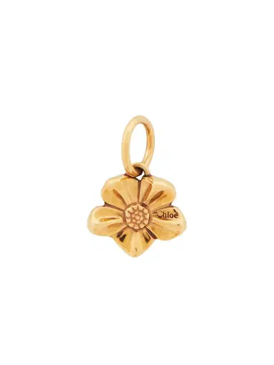 Chloé Alphabet Flower charm in brass | Thumbnail 1