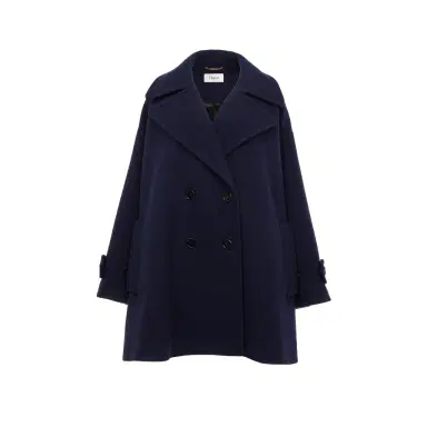 Chloé Oversized double-breasted coat in wool | Thumbnail 1