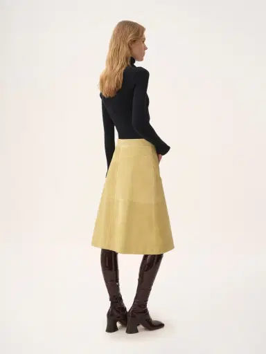 Chloé Fitted turtleneck sweater in a cotton & wool knit | Thumbnail 5