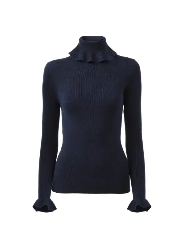 Chloé Fitted turtleneck sweater in a cotton & wool knit