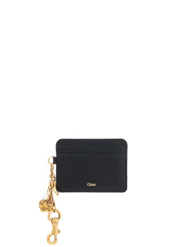 Chloé Chloé Charms card holder in grained leather