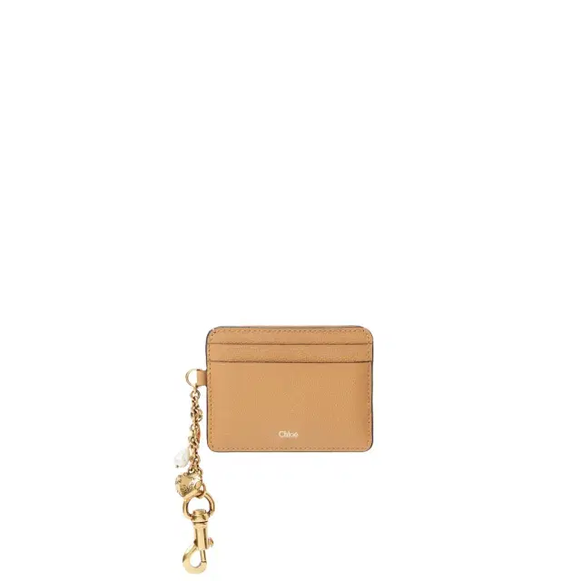 Chloé Chloé Charms card holder in grained leather