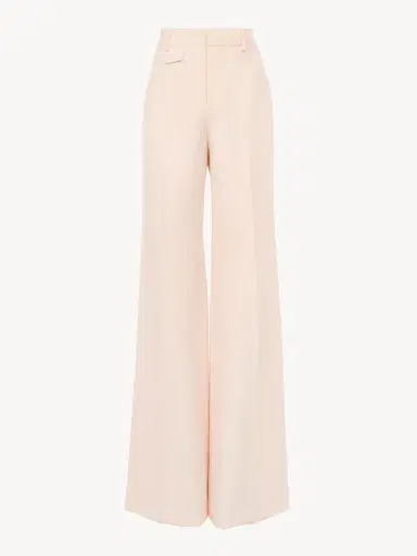 Chloé High-rise flared pants in wool gabardine | Thumbnail 2