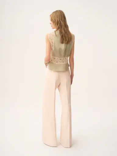 Chloé High-rise flared pants in wool gabardine | Thumbnail 5