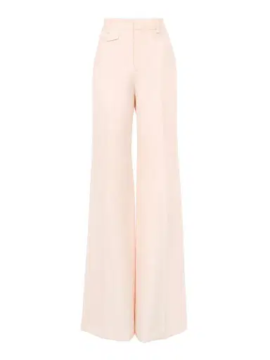 Chloé High-rise flared pants in wool gabardine | Thumbnail 1
