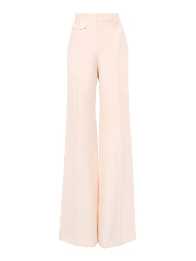 Chloé High-rise flared pants in wool gabardine