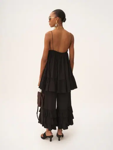 Chloé Thin-strap gathered mini dress in crêpe de chine | Thumbnail 5 Chloé Thin-strap gathered mini dress in crêpe de chine | Thumbnail 5