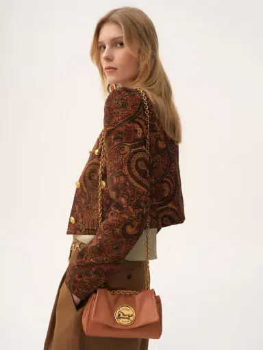 Chloé Small Chloé Heritage shoulder bag in grained leather | Thumbnail 3