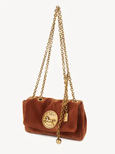 Chloé Small Chloé Heritage shoulder bag in velvet | Thumbnail 4