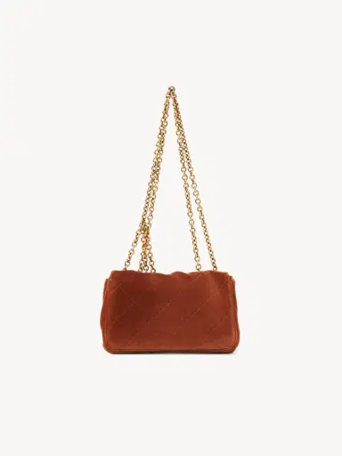 Chloé Small Chloé Heritage shoulder bag in velvet | Thumbnail 5