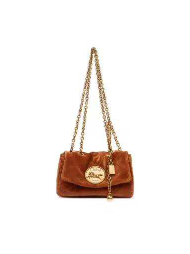 Chloé Small Chloé Heritage shoulder bag in velvet | Thumbnail 1