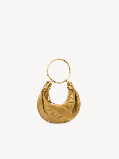 Chloé Mini Bracelet Hobo bag in suede leather & snakeskin | Thumbnail 4
