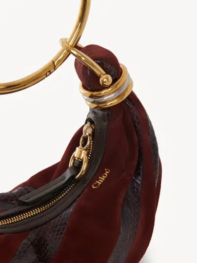 Chloé Mini Bracelet Hobo bag in suede leather & snakeskin | Thumbnail 8 Chloé Mini Bracelet Hobo bag in suede leather & snakeskin | Thumbnail 8