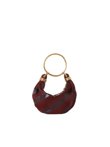 Chloé Mini Bracelet Hobo bag in suede leather & snakeskin | Thumbnail 1 Chloé Mini Bracelet Hobo bag in suede leather & snakeskin | Thumbnail 1