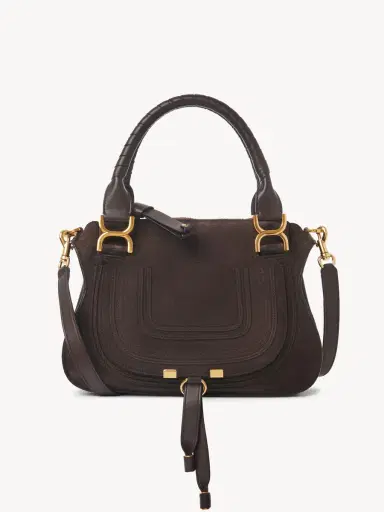 Chloé Small Marcie bag in suede leather | Thumbnail 2