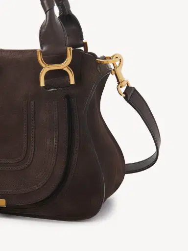 Chloé Small Marcie bag in suede leather | Thumbnail 5