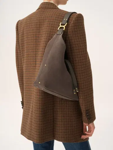 Chloé Small Marcie hobo bag in suede leather | Thumbnail 3
