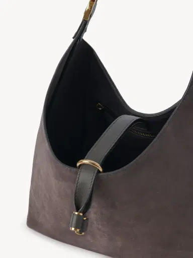 Chloé Small Marcie hobo bag in suede leather | Thumbnail 6
