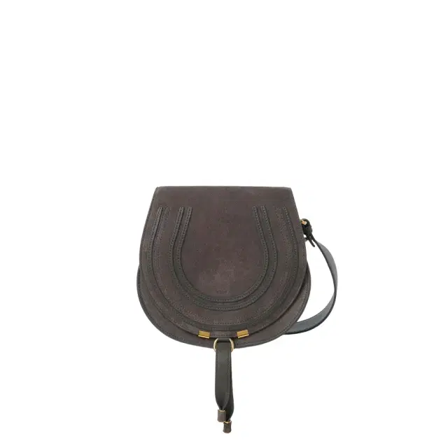 Chloé Marcie saddle bag in suede leather