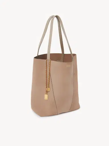 Chloé Chloé Spin tote bag in suede leather | Thumbnail 6