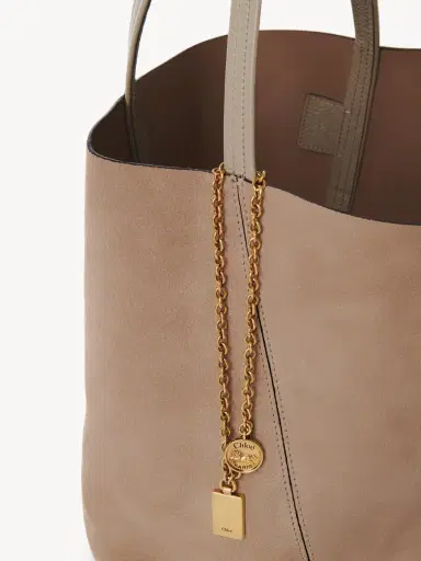 Chloé Chloé Spin tote bag in suede leather | Thumbnail 7