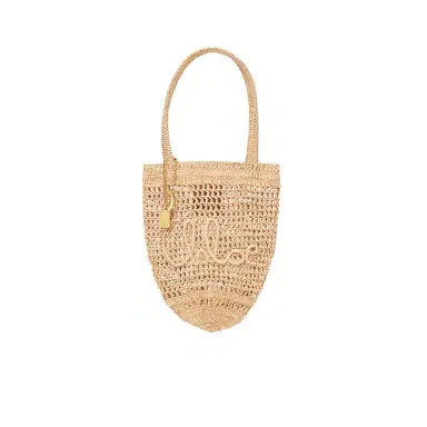 Chloé Small Summer Banana tote bag in raffia | Thumbnail 1