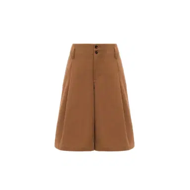 Chloé High-rise wide-leg bermuda shorts in cotton | Thumbnail 1