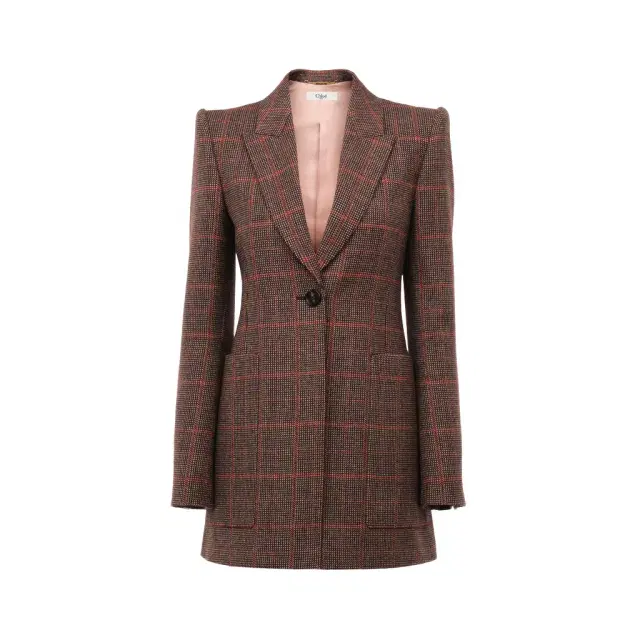 Chloé Tailored jacket in check wool