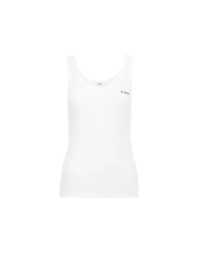 Logo tank top in jersey