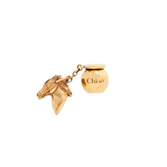 Chloé Sphere Horse Dice charm for Bracelet bag in brass