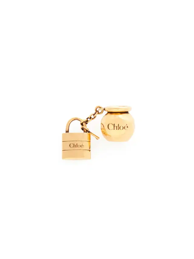 Chloé Sphere Lock Dice charm for Bracelet bag in brass