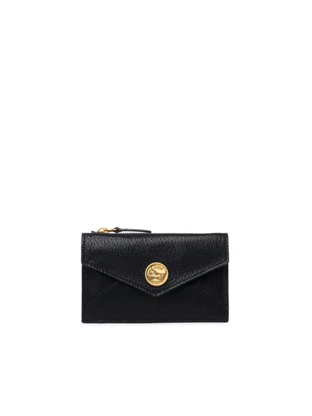 Chloé Small Envelope purse with card slots in grained leather