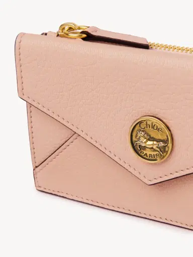Chloé Small Envelope purse with card slots in grained leather | Thumbnail 6
