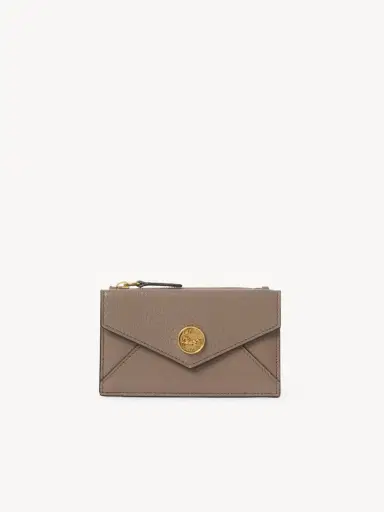 Chloé Small Envelope purse with card slots in grained leather | Thumbnail 2