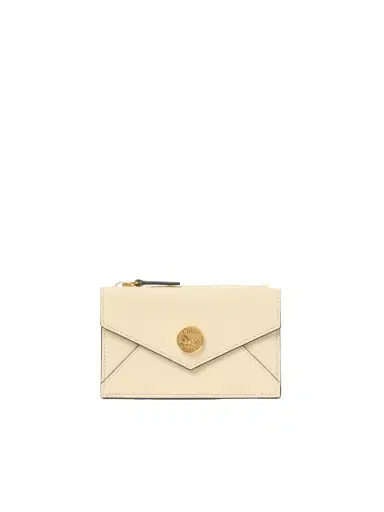 Chloé Small Envelope purse with card slots in grained leather | Thumbnail 1
