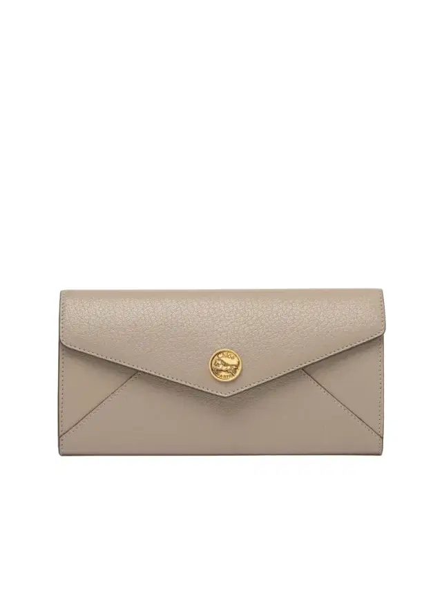 Chloé Envelope long wallet with flap in grained leather