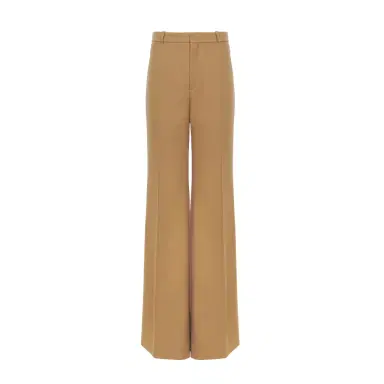 Chloé Flared tailored pants in wool grain de poudre | Thumbnail 1