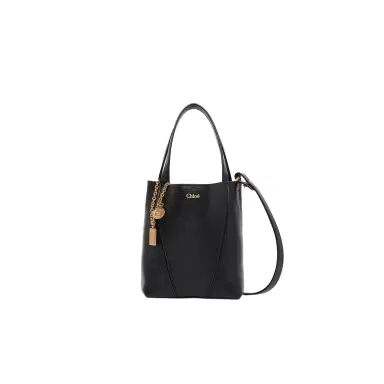 Chloé Small Chloé Spin tote bag in grained leather | Thumbnail 1