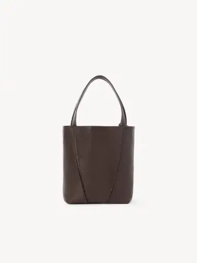 Chloé Small Chloé Spin tote bag in grained leather | Thumbnail 4