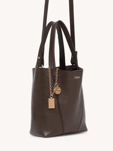 Chloé Small Chloé Spin tote bag in grained leather | Thumbnail 5