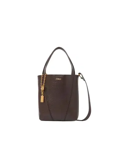 Chloé Small Chloé Spin tote bag in grained leather | Thumbnail 1