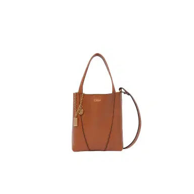 Chloé Small Chloé Spin tote bag in grained leather | Thumbnail 1