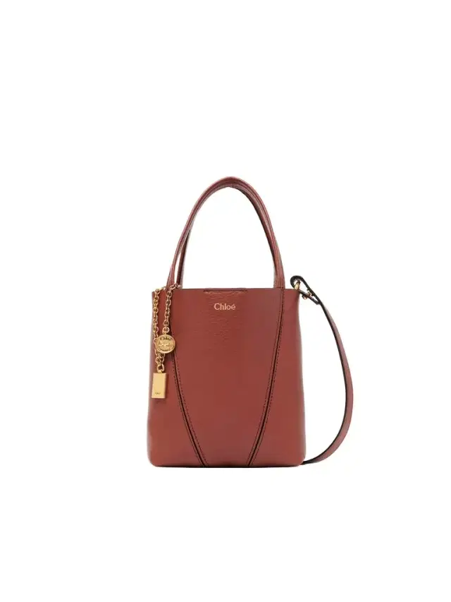 Small Chloé Spin tote bag in grained leather