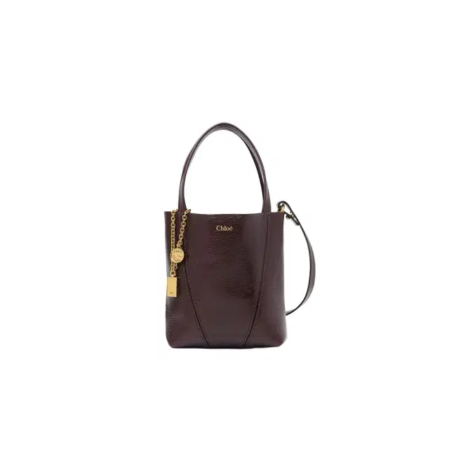 Chloé Small Chloé Spin tote bag in grained leather
