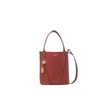 Chloé Small Chloé Spin tote bag in grained leather | Thumbnail 1 Chloé Small Chloé Spin tote bag in grained leather | Thumbnail 1