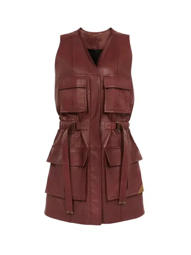 Chloé Utilitarian vest in leather
