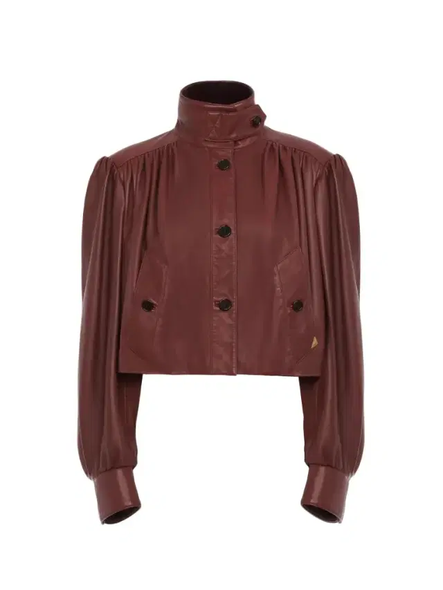 Chloé Gathered boule jacket in leather